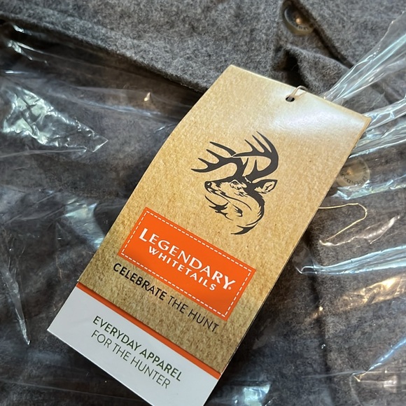 Legendary whitetail flannel shirt men’s size large gray - Picture 2 of 6